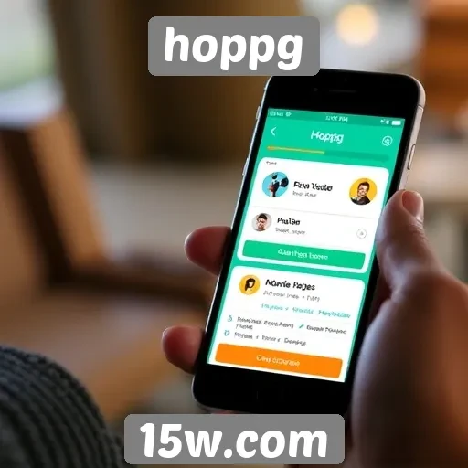 Explorando a interface do usuário do site Hoppg